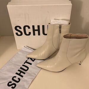 Schulz Bette Leather Ankle Pointed boots